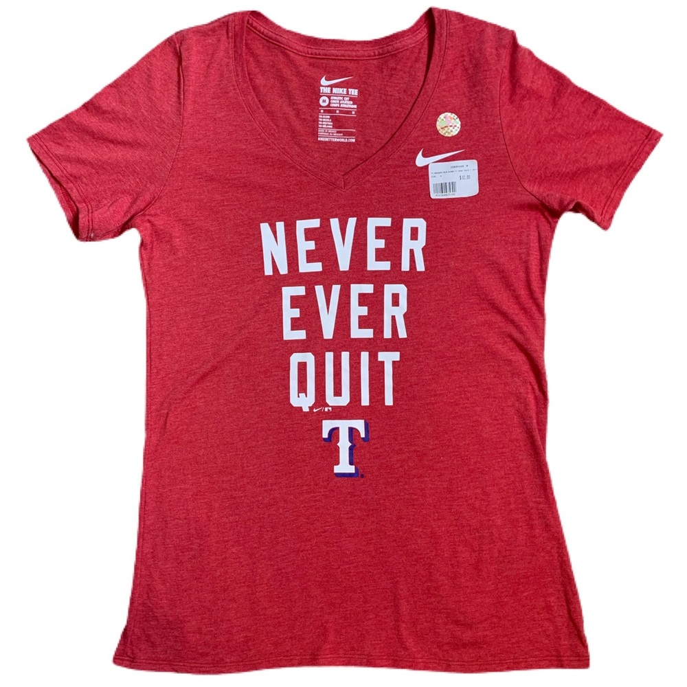 The Nike Tee MLB Texas Rangers Positive Quote